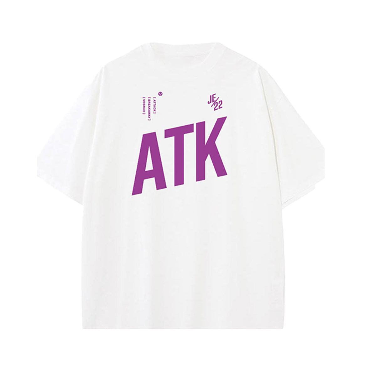 JE22 pure cotton short T- Go hard (white)