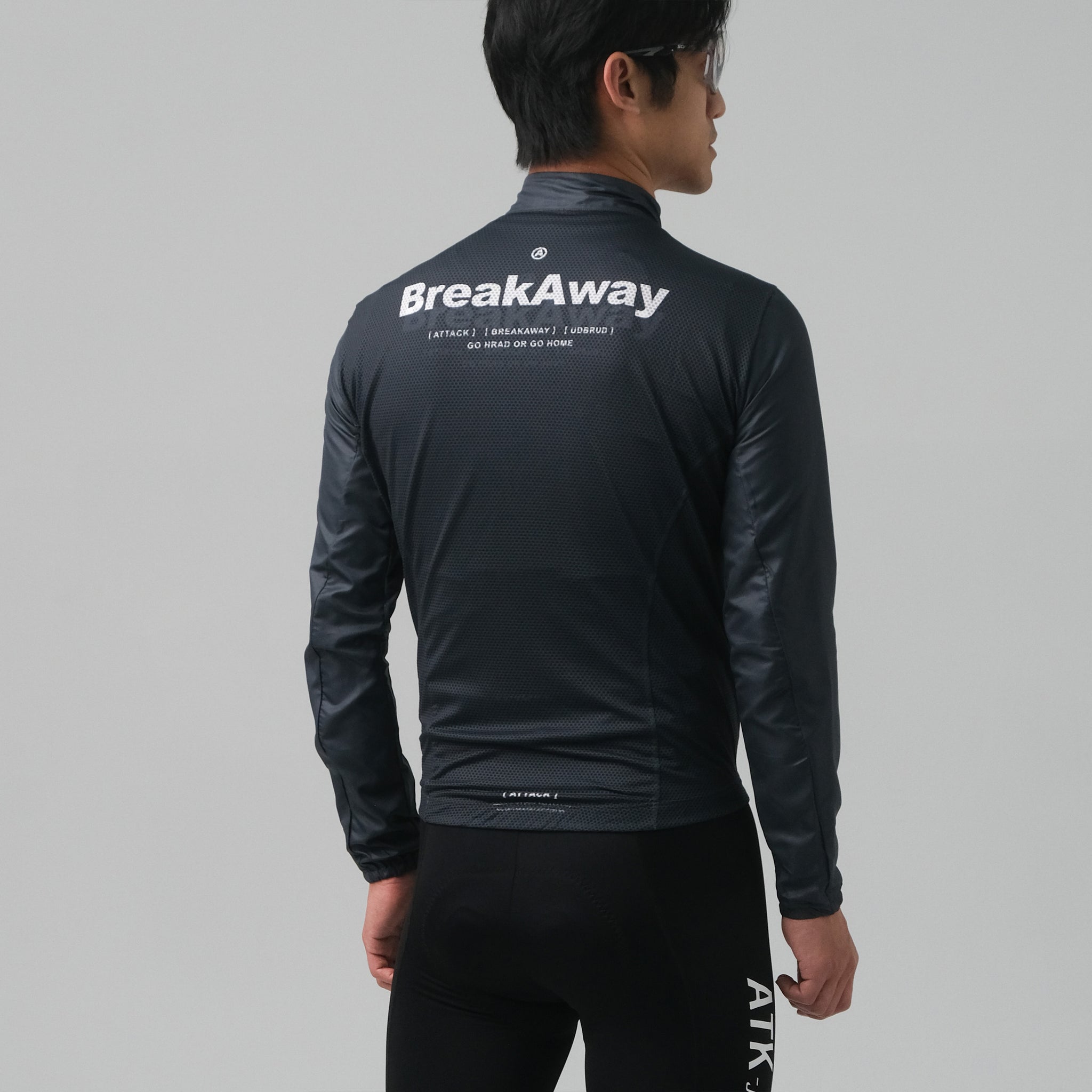ATK ｜輪行 Breakzip tech 男風衣外套 - 鐵灰