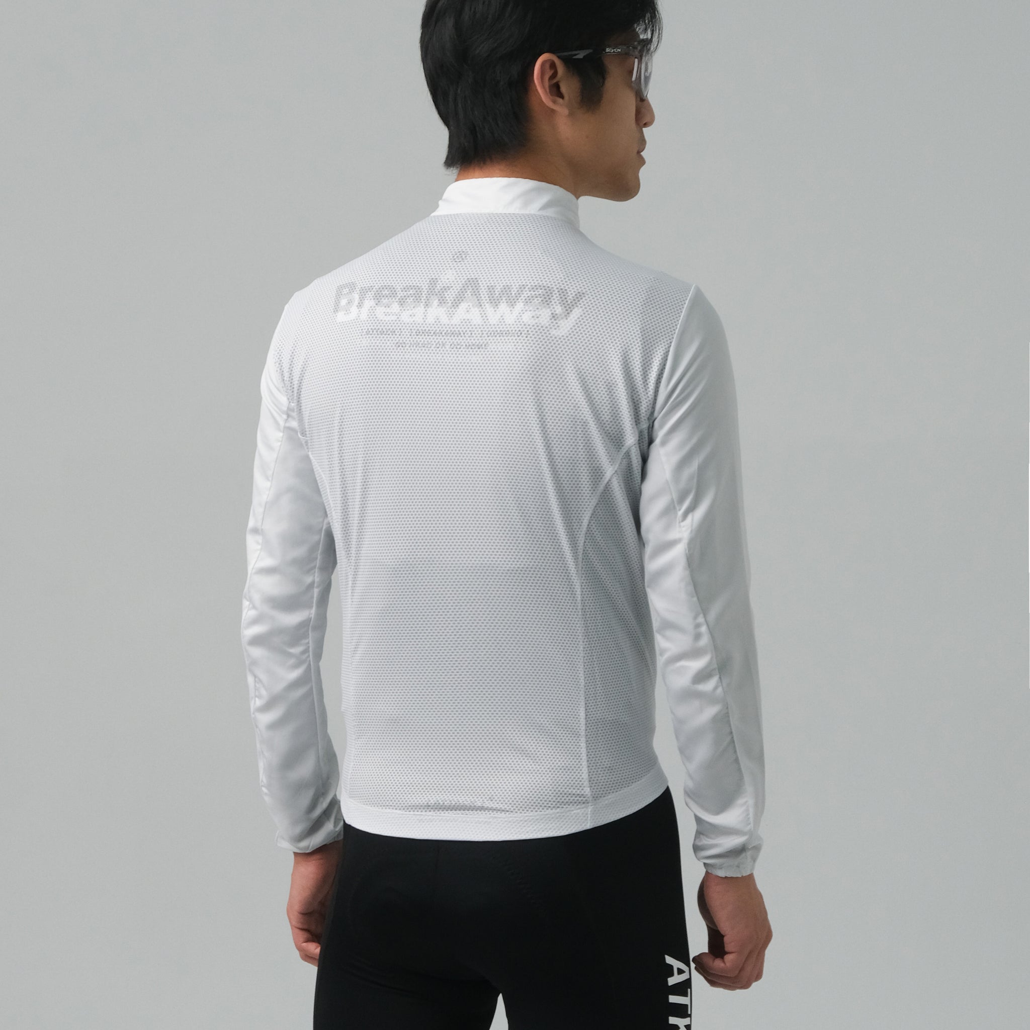 ATK ｜輪行 Breakzip tech 男風衣外套 - 霧白