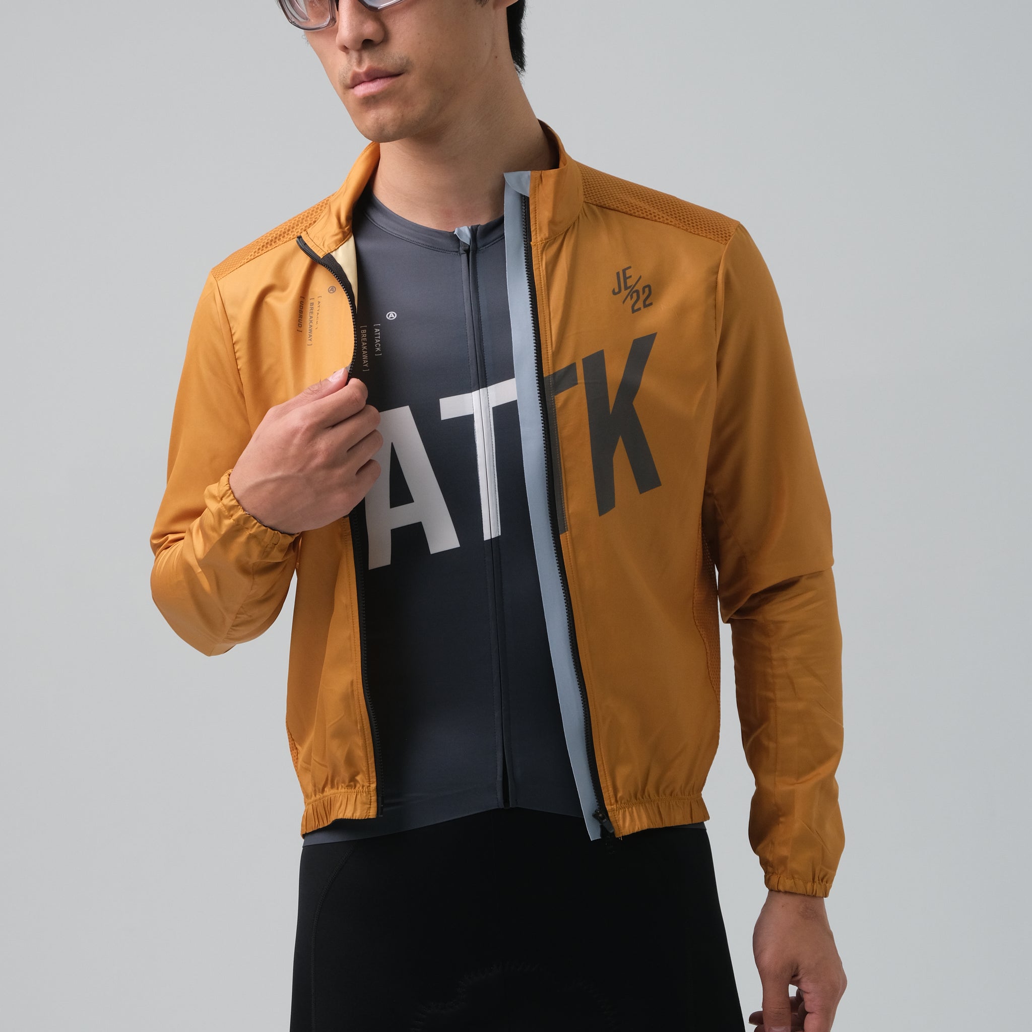 ATK ｜輪行 Breakzip tech 男風衣外套 - 金赭