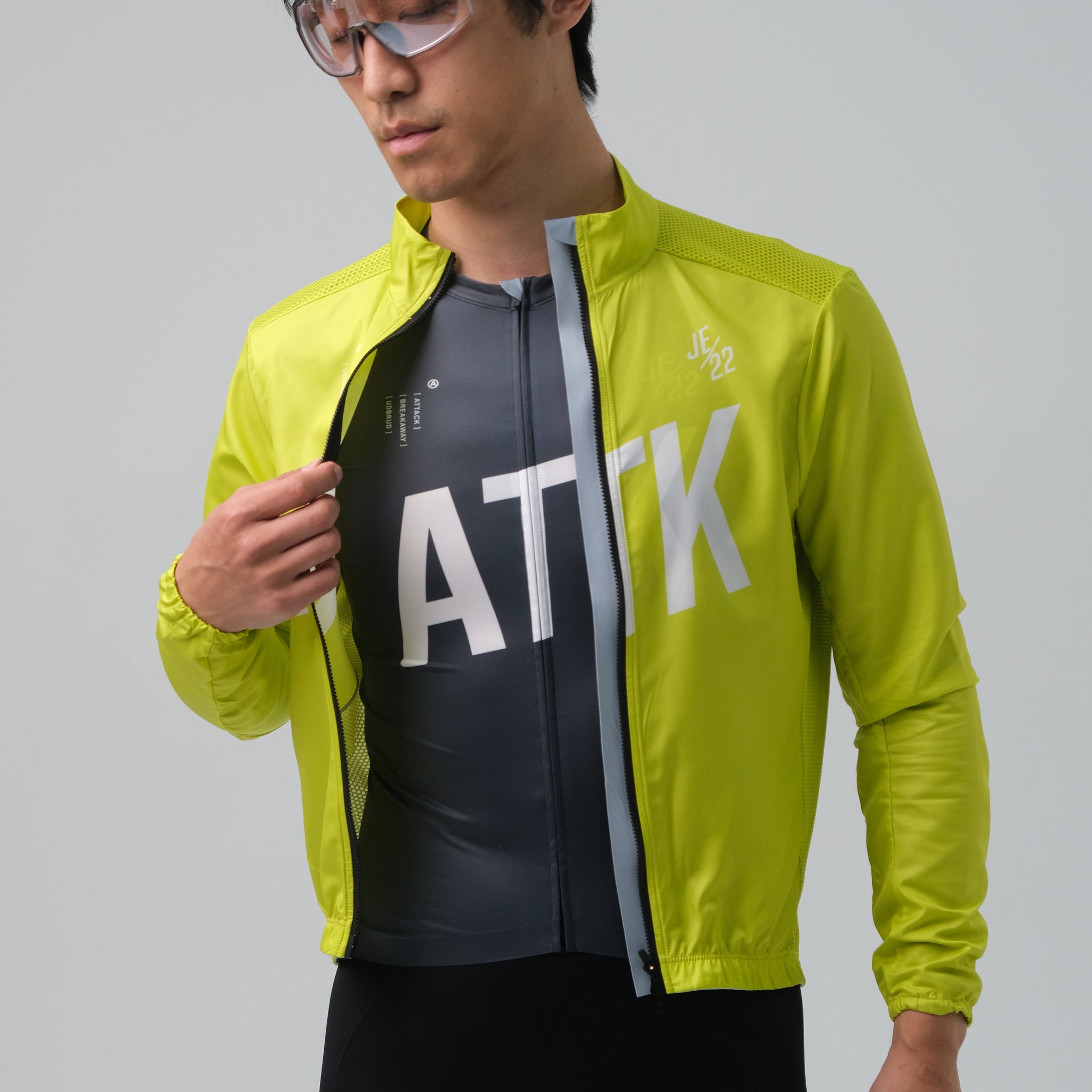 ATK ｜輪行 Breakzip tech 男風衣外套 - 芥末黃